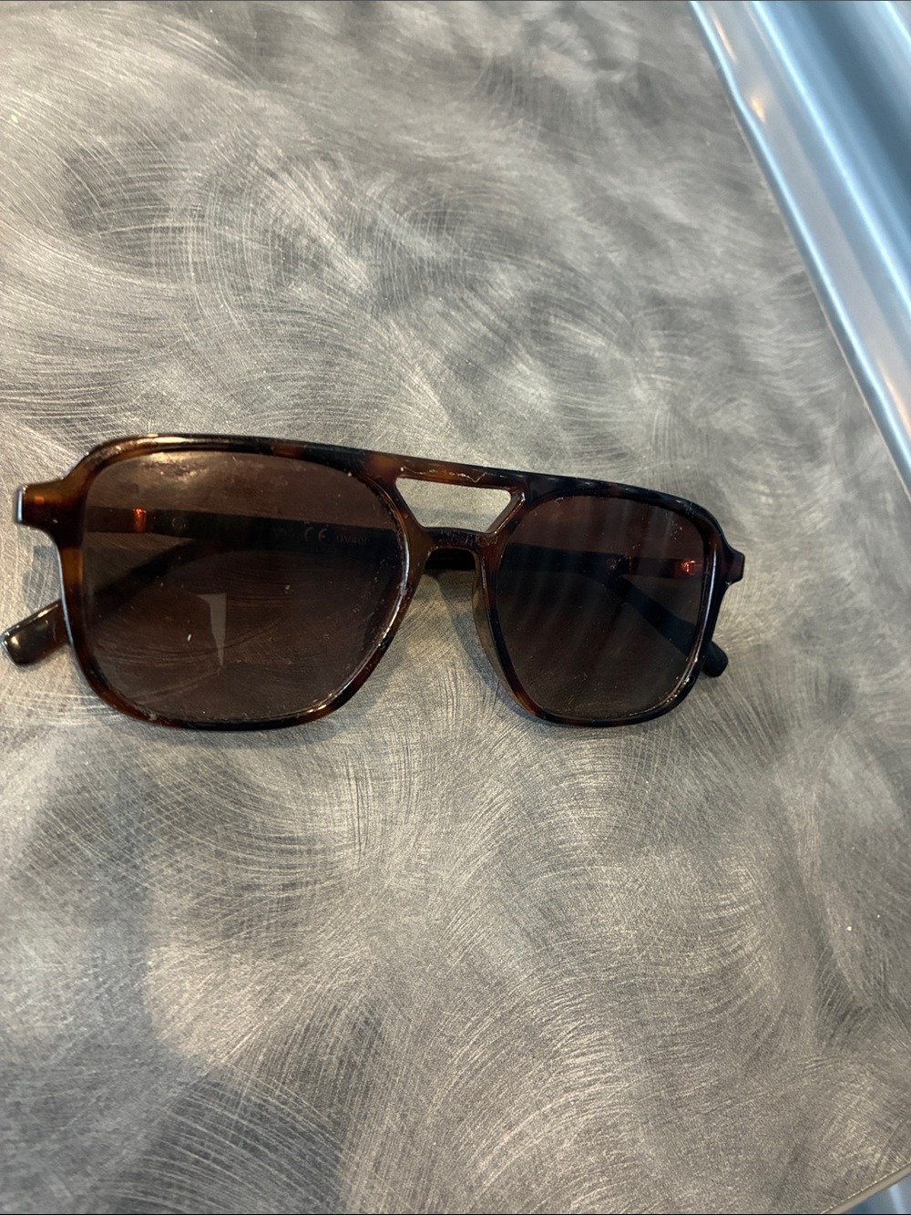 Tortoiseshell Brown Square Sunglasses